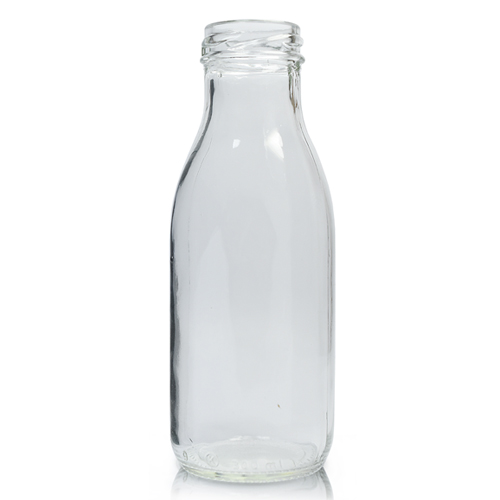 300ml Clear glass juice bottle