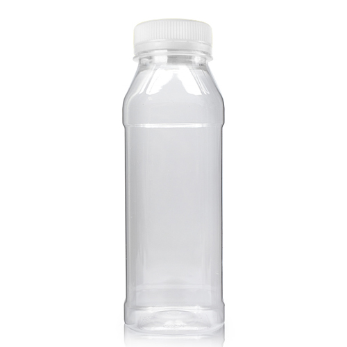 330ml Square PET Juice Bottle w white