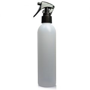 250ml Natural HDPE Boston Bottle & Trigger Spray