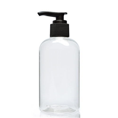 250ml Clear PET Plastic Boston Lotion Bottle - Ideon.co.uk