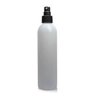 250ml HDPE Boston Bottle with spray