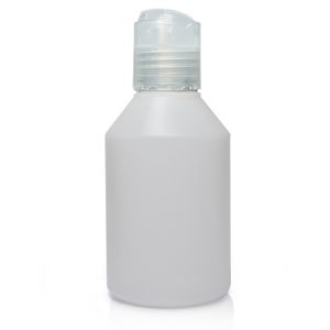 150ml HDPE Natural bottle w nat disc
