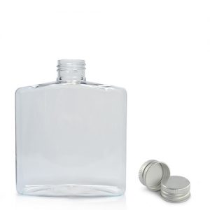 500ml Clear PET Rectangular Bottle & Aluminium Cap