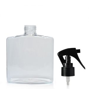 500ml Clear PET Rectangular Bottle & Mini Trigger