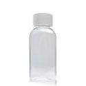 50ml oval plastic bottle with crc lid