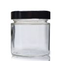 212ml Elena Clear Glass Jar & 70mm Deep Twist-Off Lid