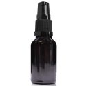 15ml Black dropper bottle with black pump