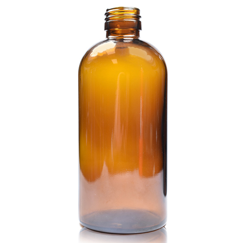 250ml Amber glass Boston Bottle GB