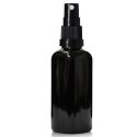 50ml Black Glass Spray Bottle