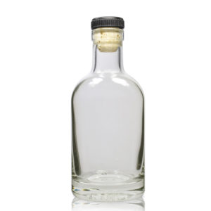 200ml Clear Glass Julius Bottle with cork GB