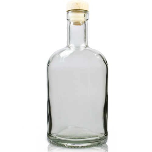 700ml Spirit Bottle And Cork Stopper - Clear Glass Spirits Bottle And Cork