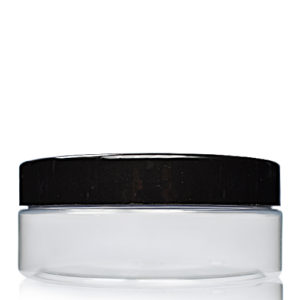 200ml Plastic Jar With Black Lid