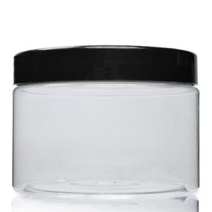 450ml Plastic Jar With Black Lid