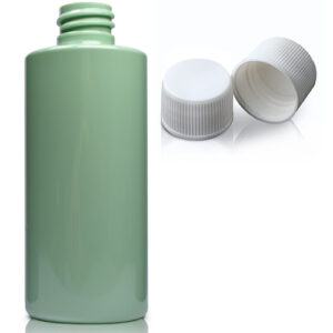 100ml Green Plastic Bottle With Screw Cap