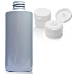 100ml Grey Plastic Bottle With Flip Top Cap