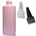 100ml Pink Plastic Bottle With Spout Cap