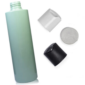 250ml Green Plastic Bottle With Disc Top Cap