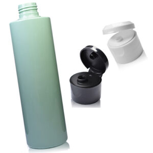 250ml Green Plastic Bottle With Flip Top Cap