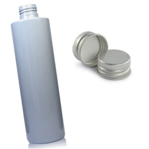 250ml Grey Plastic Bottle With Aluminium Cap