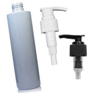 250ml Grey Plastic Bottle With Lotion Pump