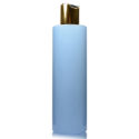 250ml Blue Bottle With Gold Disc Top Cap