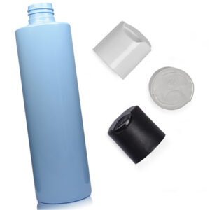 250ml Blue Plastic Bottle With Disc Top Cap