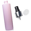 250ml Pink Plastic Bottle With Silver Atomiser