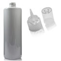 500ml Grey Plastic Spout Bottle With Overcap