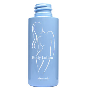 50ml Blue Plastic Bottle With label