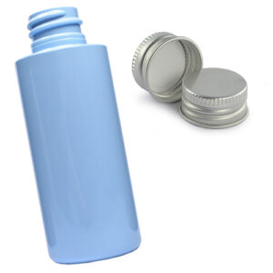 50ml Blue Plastic Bottle With Aluminium Cap