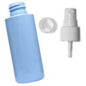 50ml Blue PET Plastic Bottle With Spray