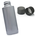 50ml grey plastic bottle with screw caps