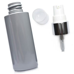 50ml Grey Plastic Bottle With Lotion Pump