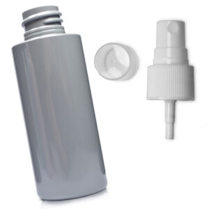 50ml Grey Plastic Bottle With Spray