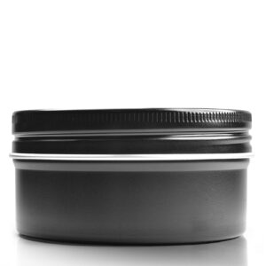 100ml Black Aluminium Jar and Lid
