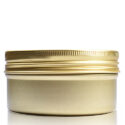 100ml Gold Aluminium Jar and Lid