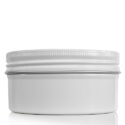 100ml White Aluminium Jar and Lid