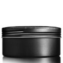 250ml Black Aluminium Jar and Lid