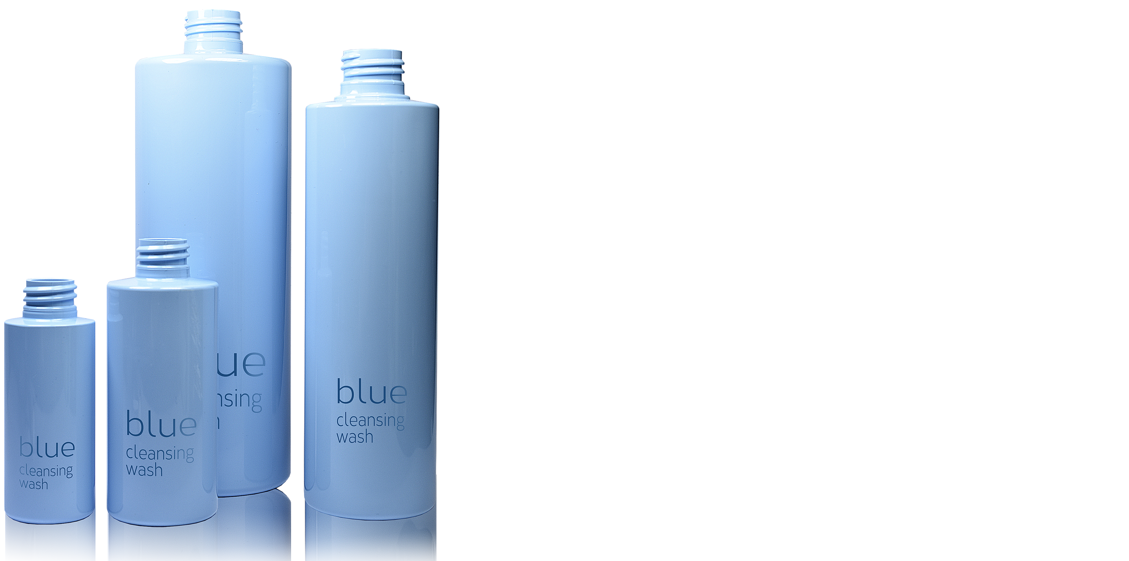 Blue banner Bottles